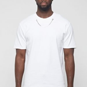 Wholesale Customized Snake Chain Detail Tee